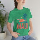 Maui, Hawaii T-Shirt - Retro Palm Tree & Beach Unisex Maui Shirt-31