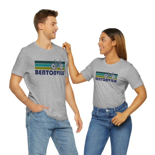 Bentonville T-Shirt - Retro Mountain Bike Adult Unisex Bentonville, Arkansas T Shirt