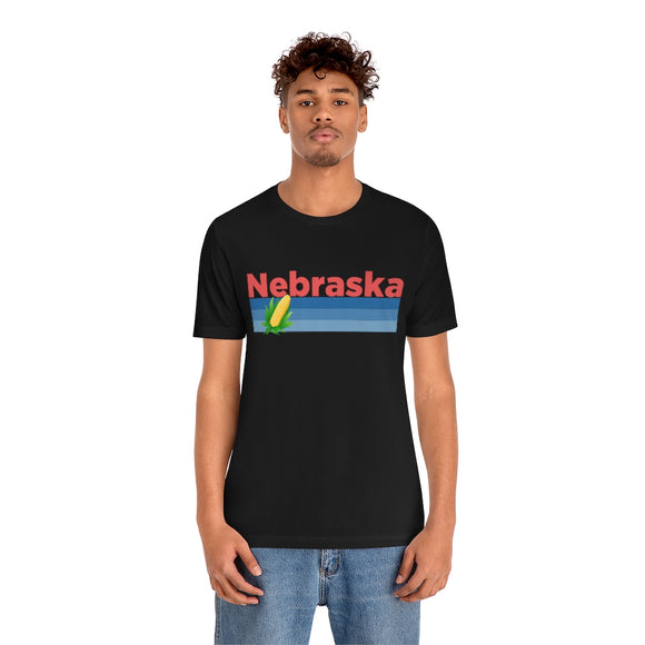 Nebraska T-Shirt - Retro Corn Unisex Nebraska Shirt