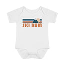 Ski Bum Baby Bodysuit - Retro Mountain Ski Bum Baby Bodysuit-4