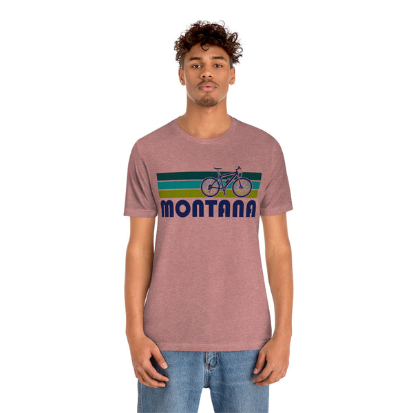 Montana T-Shirt - Retro Mountain Bike Adult Unisex Montana T Shirt