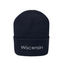 Wisconsin Knit Beanie - Adult Embroidered Snowflake Wisconsin Knit Hat-18