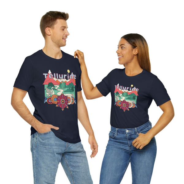 Telluride Shirt, Colorado Retro T-Shirt, Hippie Style Colorado tee, Telluride Mountain Shirt