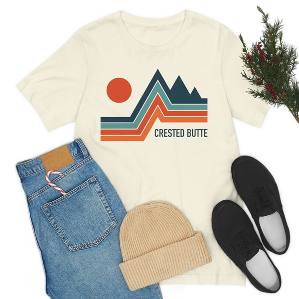 Crested Butte, Colorado T-Shirt - Retro Mountain Unisex Crested Butte Shirt