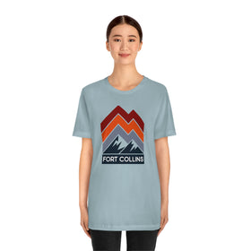 Fort Collins, Colorado T-Shirt - Retro Mountain Unisex Fort Collins Shirt