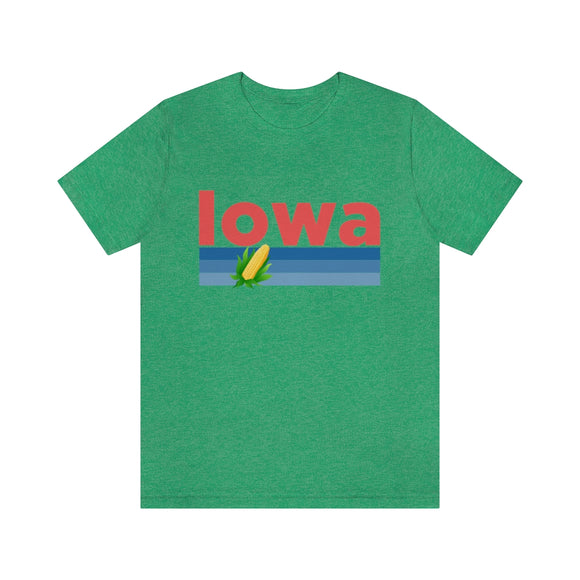 Iowa T-Shirt - Retro Corn Unisex Iowa Shirt