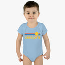 Charlotte Baby Bodysuit - Retro Sun Charlotte, North Carolina Baby Bodysuit-2