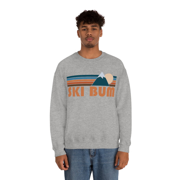 Ski Bum Sweatshirt - Retro Mountain Unisex