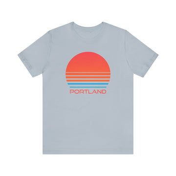 Buy light-blue Portland, Oregon T-Shirt - Retro 80s Unisex Portland Shirt