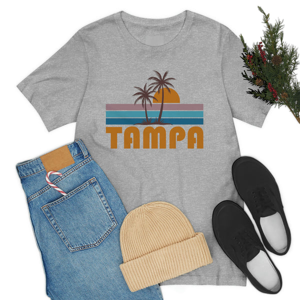 Tampa, Florida T-Shirt - Retro Palm Tree Unisex Tampa Shirt