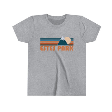 Estes Park Youth T-Shirt - Retro Mountain Colorado Kid's TShirt