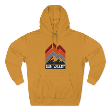 Buy mustard Premium Sun Valley, Idaho Hoodie - Retro Unisex Sweatshirt