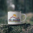 Colorado Camp Mug - Retro Mountain Enamel Campfire Colorado Mug-1