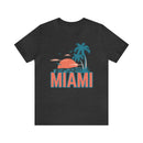Miami, Florida T-Shirt - Retro Palm Tree & Beach Unisex Miami Shirt-73