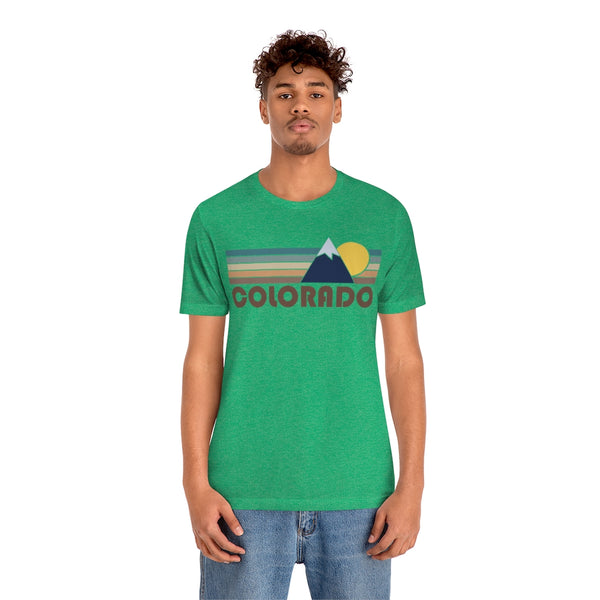 Colorado T-Shirt - Retro Mountain v2 Unisex Colorado Shirt