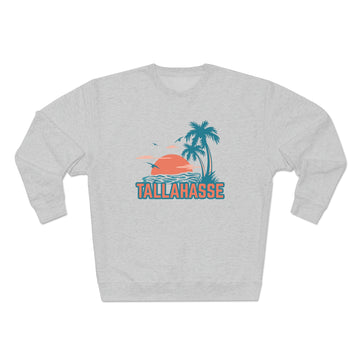 Buy heather-grey Premium Tallahassee, Florida Sweatshirt - Unisex Premium Crewneck Sweatshirt