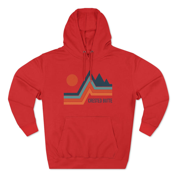 Premium Crested Butte, Colorado Hoodie - Retro Unisex Sweatshirt