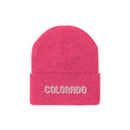 Colorado Beanie - Adult Embroidered Colorado Knit Hat-17