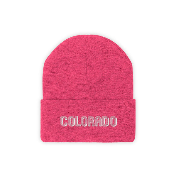 Colorado Beanie - Adult Embroidered Colorado Knit Hat