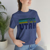 Utah T-Shirt - Retro Mountain Bike Adult Unisex Utah T Shirt