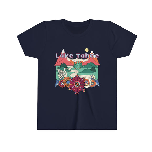 Lake Tahoe Youth T-Shirt - Boho California Kid's TShirt