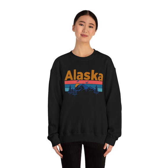 Alaska Sweatshirt - Mountain & Birds Unisex