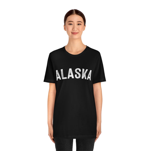 Alaska T-Shirt - Paint Text Unisex Alaska Shirt