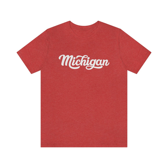 Michigan T-Shirt - Hand Lettered Unisex Michigan Shirt