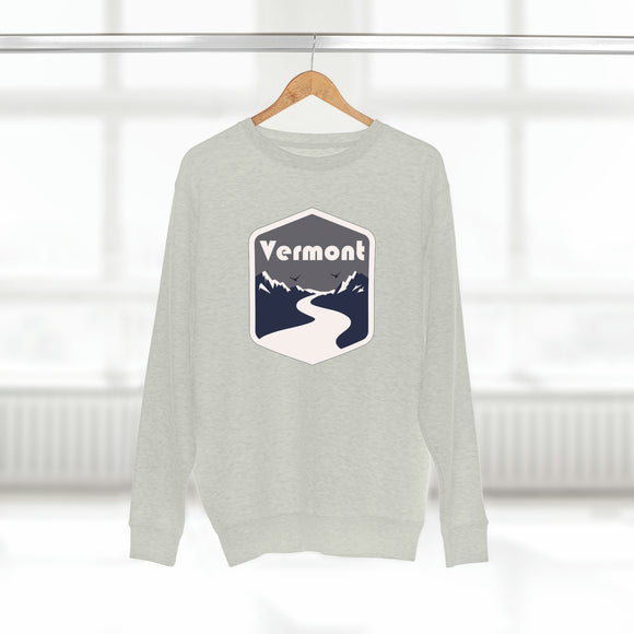 Premium Vermont Crewneck Sweatshirt - Retro Unisex Sweatshirt