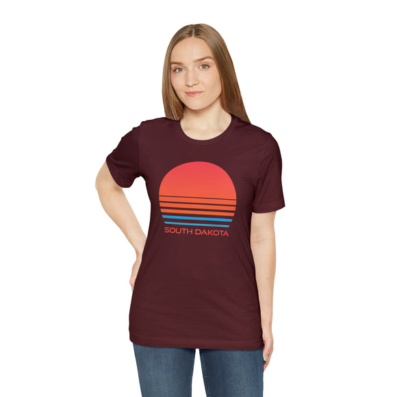 South Dakota T-Shirt - Retro 80s Unisex South Dakota Shirt