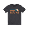 Alaska T-Shirt - Retro Mountain Adult Unisex Alaska T Shirt