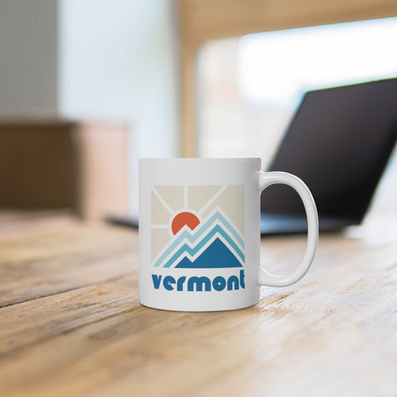Vermont Mug, Ceramic Vermont Mug, Vermont Coffee Mug