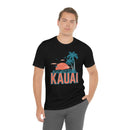 Kauai, Hawaii T-Shirt - Retro Palm Tree & Beach Unisex Kauai Shirt-14