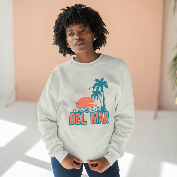 Premium Del Mar, California Sweatshirt - Unisex Premium Crewneck Sweatshirt