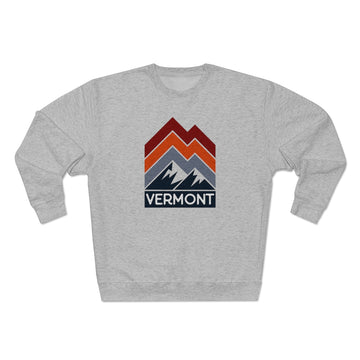 Buy heather-grey Premium Vermont Sweatshirt - Retro Unisex Premium Crewneck Vermont Sweatshirt