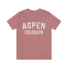 Aspen, Colorado Shirt - Paint Text Unisex Aspen T-Shirt