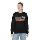 Wyoming Sweatshirt - Retro Mountain Unisex-13