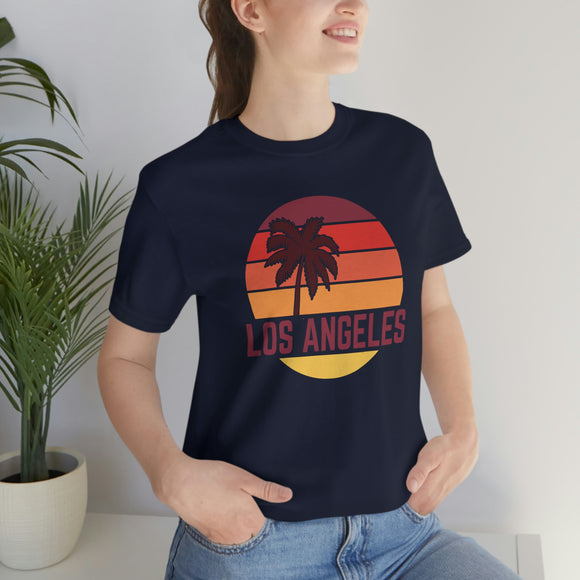Los Angeles, California T-Shirt - Retro Palm Tree Unisex Los Angeles Shirt