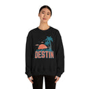 Destin, Florida Sweatshirt - Unisex Retro Palm Tree Crewneck Destin Sweatshirt-21