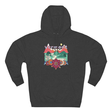 Buy charcoal-heather Premium Vermont Hoodie - Boho Unisex Sweatshirt