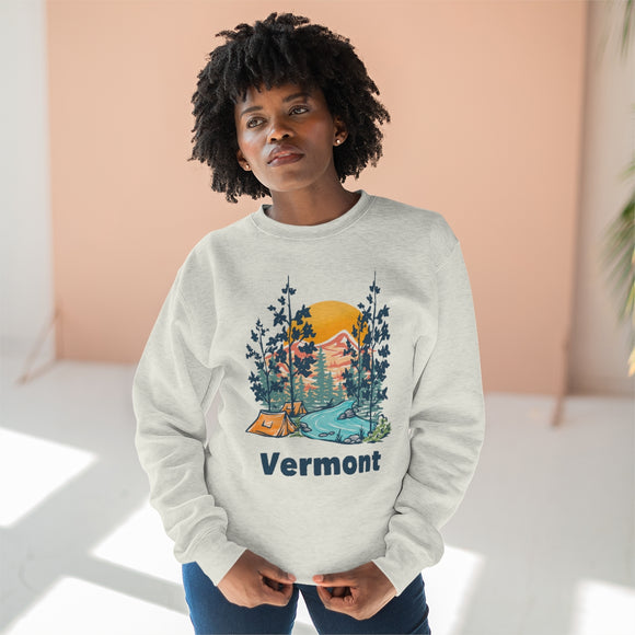 Premium Vermont Sweatshirt - Unisex Premium Crewneck Vermont Sweatshirt
