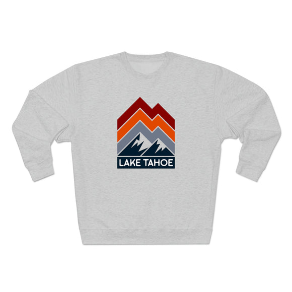Premium Lake Tahoe Sweatshirt - Retro Unisex Premium Crewneck Lake Tahoe, California Sweatshirt