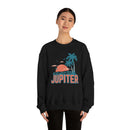 Jupiter, Florida Sweatshirt - Unisex Retro Palm Tree Crewneck Jupiter Sweatshirt-12