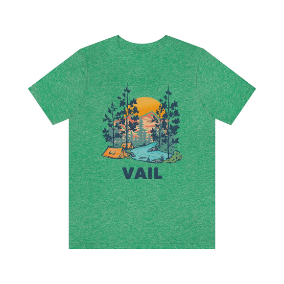 Vail, Colorado T-Shirt - Mountain Illustration Unisex Vail Shirt
