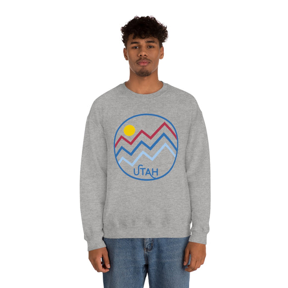 Utah Sweatshirt - Unisex Mountain Lines