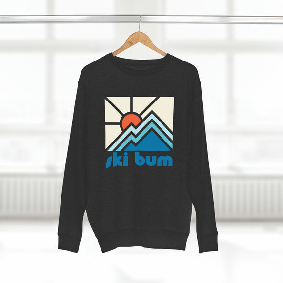 Premium Ski Bum Crewneck Sweatshirt - Retro Unisex Sweatshirt