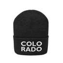 Colorado Beanie - Adult Embroidered Two Line Colorado Knit Hat-6