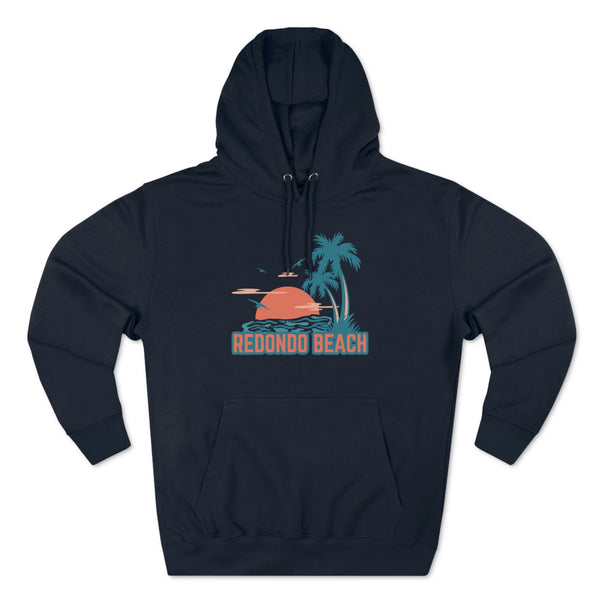 Premium Redondo Beach, California Hoodie - Palm Tree Unisex Sweatshirt