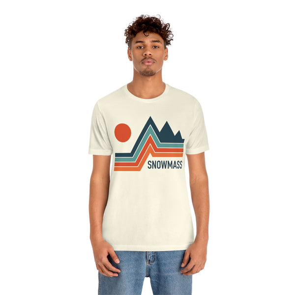 Snowmass, Colorado T-Shirt - Retro Mountain Unisex Snowmass Shirt
