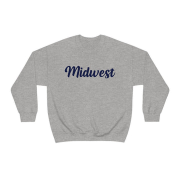 Midwest Sweatshirt - Script Crewneck Unisex Midwest Sweatshirt - 0